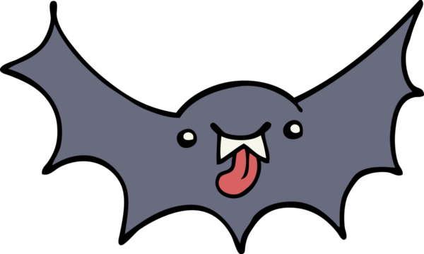 Bir insan tarafından çizilmiş vampir yarasa çizgi filmi.