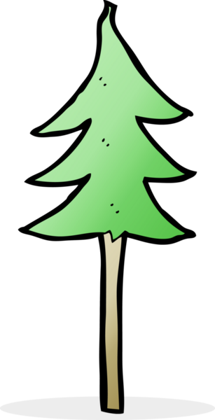 Bir insan tarafından çizilmiş çizgi ağaç sembolü.