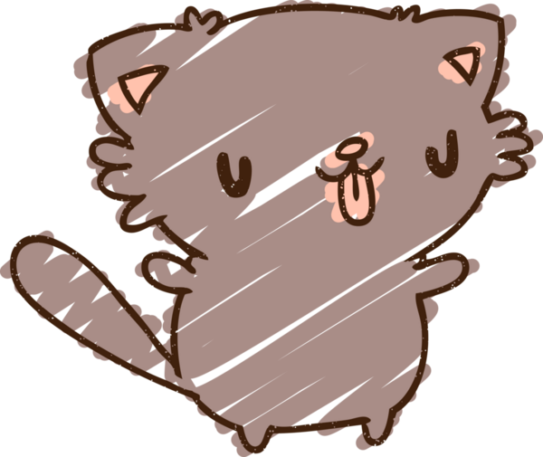 Bir insan tarafından çizilen Küçük Kedi Tebeşiri