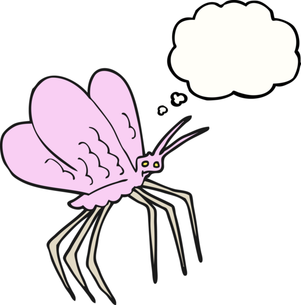 Bir insan tarafından çizilmiş serbest çizim balon karikatür kelebeği