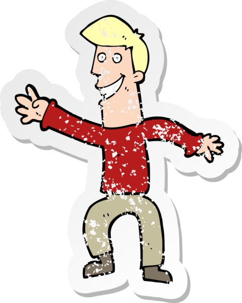 Bir insan tarafından çizilen mutlu adamın çizdiği çizgi filmin gerilimli yapıştırması.