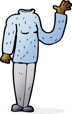 bir insan tarafından çizilmiş başsız vücut (karikatürleri karıştır ve eşleştir veya fotoğraf ekle)