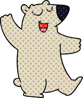 Bir insan tarafından çizilmiş çizgi roman tarzı tuhaf bir karikatür.