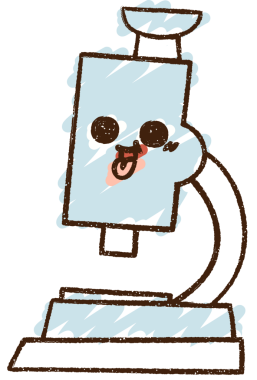 Bir insan tarafından çizilmiş mikroskop Tebeşiri