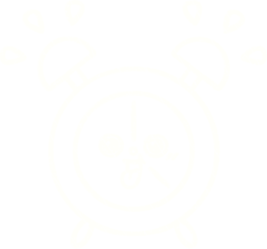 Bir insan tarafından çizilen Alarm Saati Tebeşiri