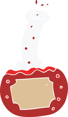 bir insan tarafından çizilmiş karikatür deney iksirleri.