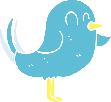 Bir insan tarafından çizilmiş karalama kuşu.