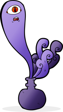 Şişedeki cadılar bayramı hayaleti bir insan tarafından çizilmiş.