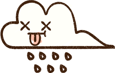 Bir insan tarafından çizilen Yağmur Bulutu Tebeşiri