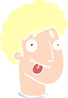 bir insan tarafından çizilmiş karalama erkek yüzü