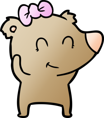 Bir insan tarafından çizilmiş bir çizgi film karakteri.