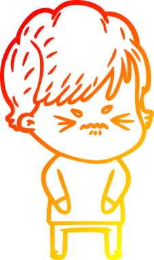 Bir insan tarafından çizilmiş karikatür çizimi.