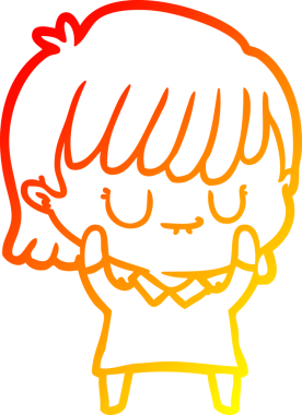 Bir insan tarafından çizilmiş bir karikatür kadın çizimi