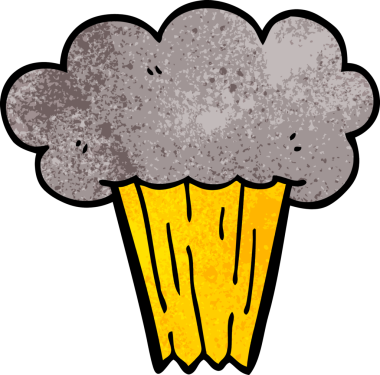 Bir insan tarafından çizilmiş karalama patlaması.