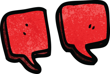 bir insan tarafından çizilmiş karalama tırnak işaretleri