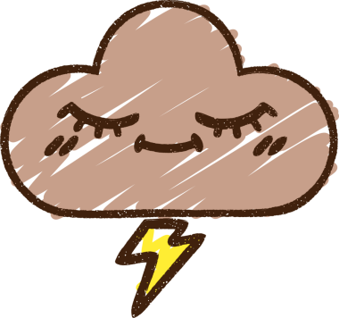 Bir insan tarafından çizilen Fırtına Bulutu Tebeşiri