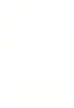 Bir insan tarafından çizilen Cupcake Tebeşiri