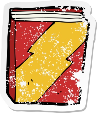 Bir insan tarafından çizilmiş bir çizgi romanın gerilimli yapıştırması.