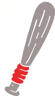 Bir insan tarafından çizilmiş karalama beyzbol sopası.