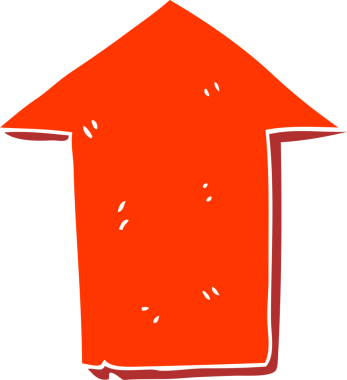 bir insan tarafından çizilmiş düz renkli çizgi film