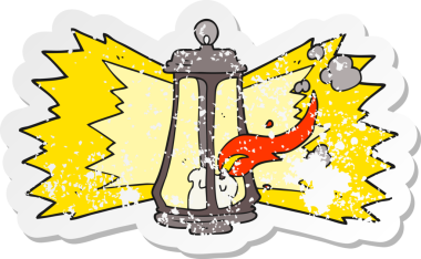 Bir insan tarafından çizilmiş ürkütücü bir çizgi filmin gerilimli yapıştırması.