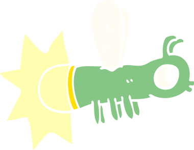 Bir insan tarafından çizilmiş karalama böceği.