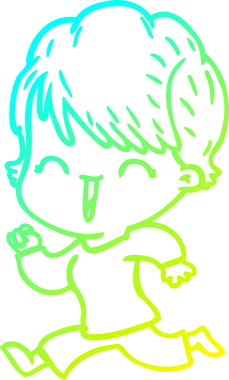 Bir insan tarafından çizilmiş gülen bir karikatür çizimi.