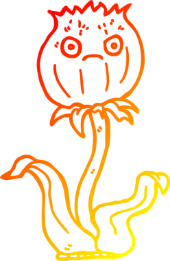 Bir insan tarafından çizilmiş bir çizgi film devedikeni çizimi