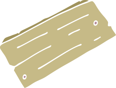 Bir insan tarafından çizilmiş ahşap karalama tahtası.