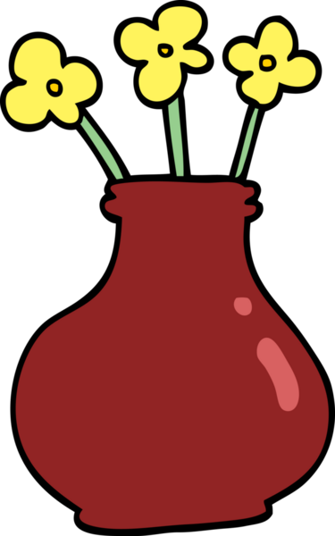 Bir insan tarafından çizilmiş karalama vazosu.