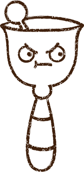 Bir insan tarafından çizilmiş çan kömürü çizimi