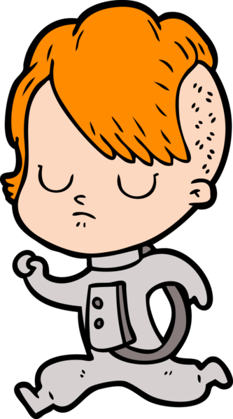 Bir insan tarafından çizilmiş karikatür kadın.