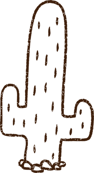 Bir insan tarafından çizilmiş Kaktüs Kömürü