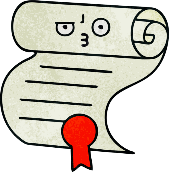 Bir insan tarafından çizilen kontratın retro grunge doku karikatürü