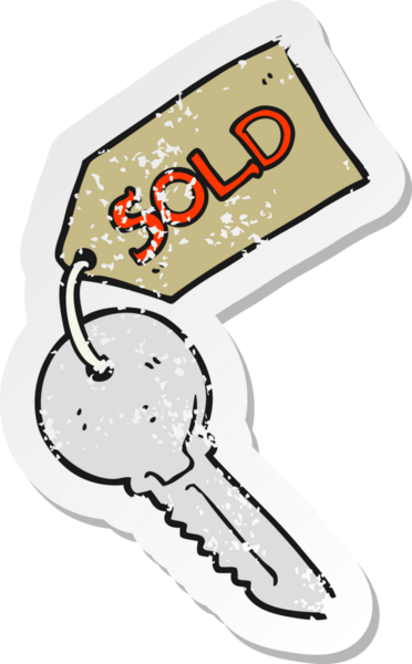 Bir insan tarafından çizilmiş bir karikatürün gerilimli retro yapıştırması.