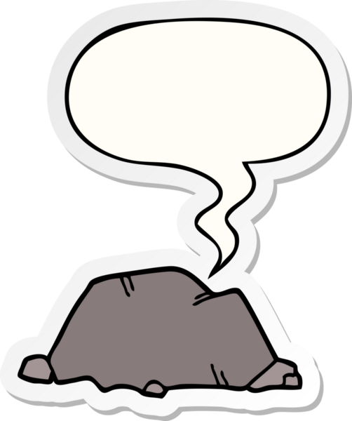 Bir insan tarafından çizilmiş baloncuk çıkartmalı karikatür.