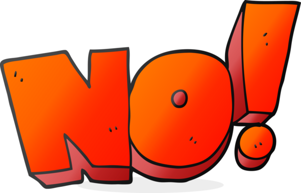 Serbest çizim HAYIR çizgi filmi! Bir insan tarafından çizilmiş bağır