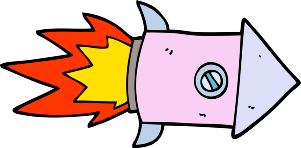 bir insan tarafından çizilmiş karalama uzay roketi