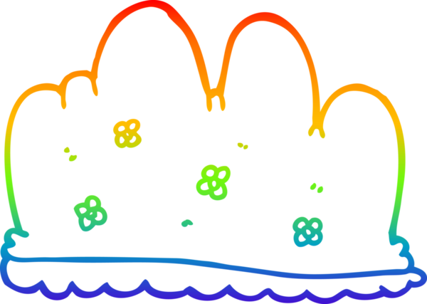 gökkuşağı gradyan çizgi çizimi bir insan tarafından çizilmiş bir çit