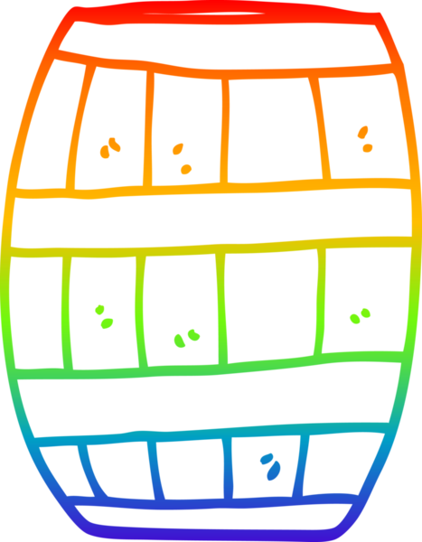 gökkuşağı gradyan çizgi çizimi bir insan tarafından çizilmiş bira fıçısı