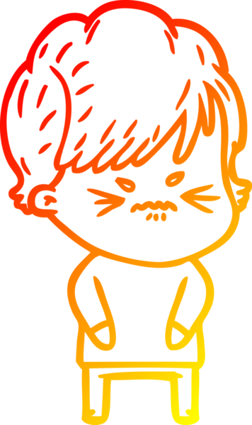 Bir insan tarafından çizilmiş karikatür çizimi.