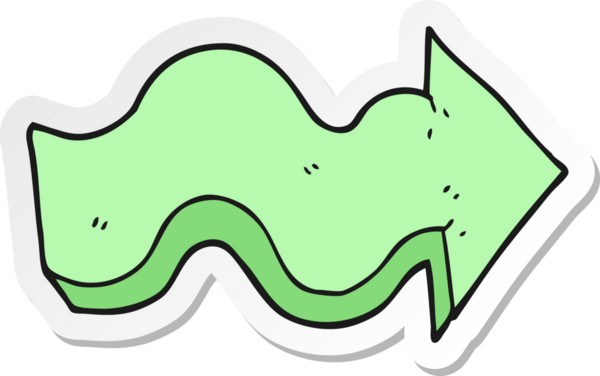 Bir insan tarafından çizilmiş çizgi film okunun çıkartması