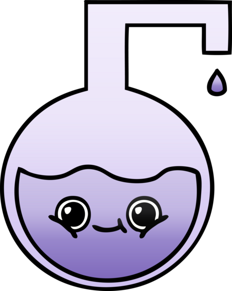 Bir insan tarafından çizilen bilimsel bir deneyin gölgelenmiş karikatürü.