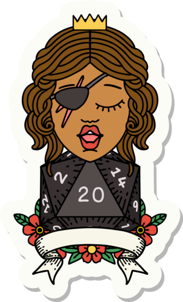 Bir insan tarafından çizilmiş doğal 20 zarlı düzenbaz insan etiketi.