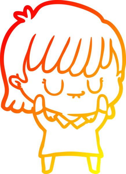 Bir insan tarafından çizilmiş bir karikatür kadın çizimi