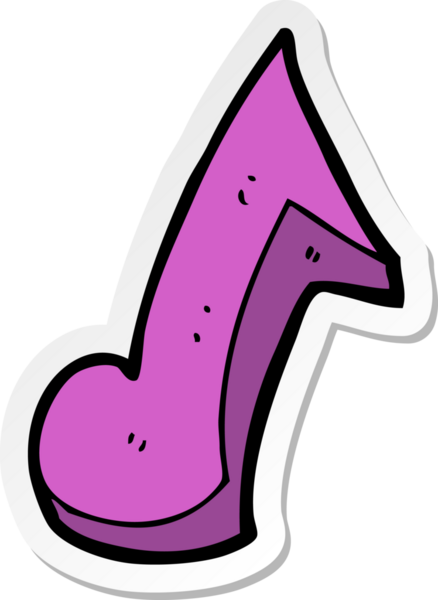 Bir insan tarafından çizilmiş bir karikatür notasının çıkartması.