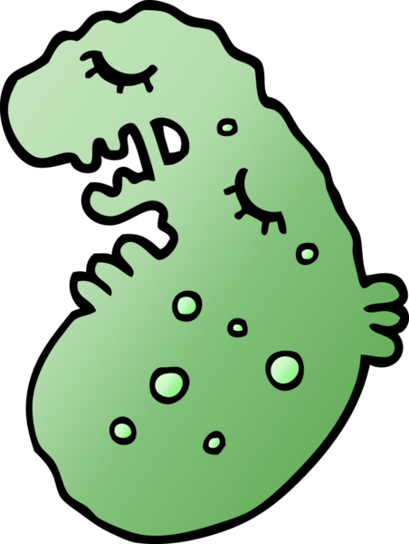 Bir insan tarafından çizilmiş vektör gradyan çizim mikrobu