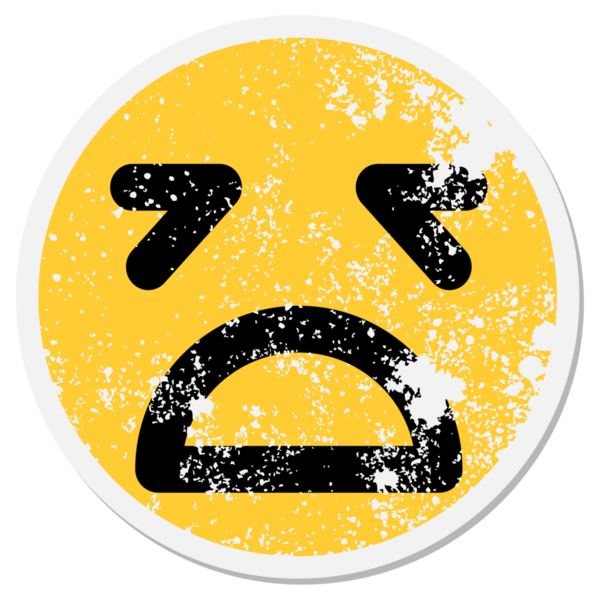 Bir insan tarafından çizilmiş perişan bir yüz çemberi.