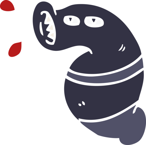 Bir insan tarafından çizilmiş karalama canavarı sülüğü.