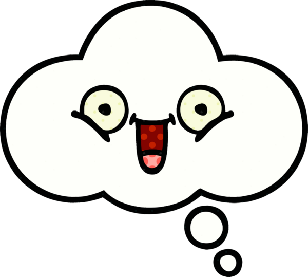 Bir insan tarafından çizilmiş bir düşünce baloncuğunun çizgi roman tarzı